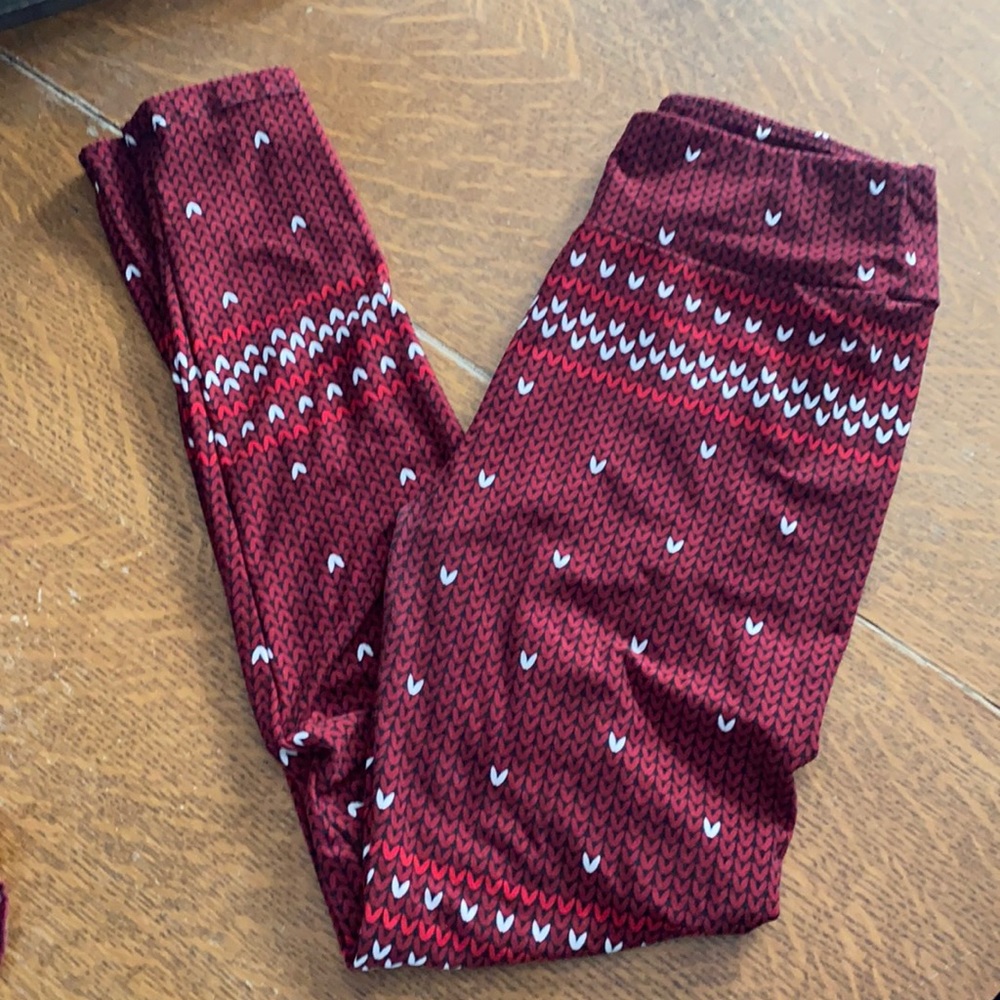Lularoe Christmas leggings ; one size